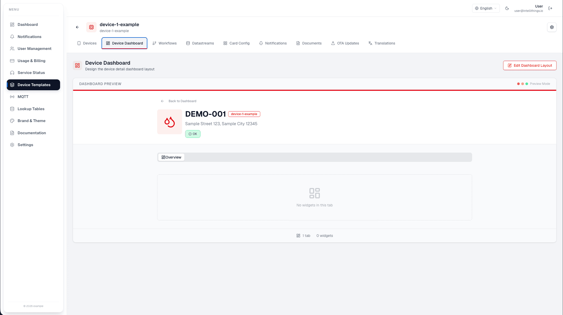 Device Dashboard