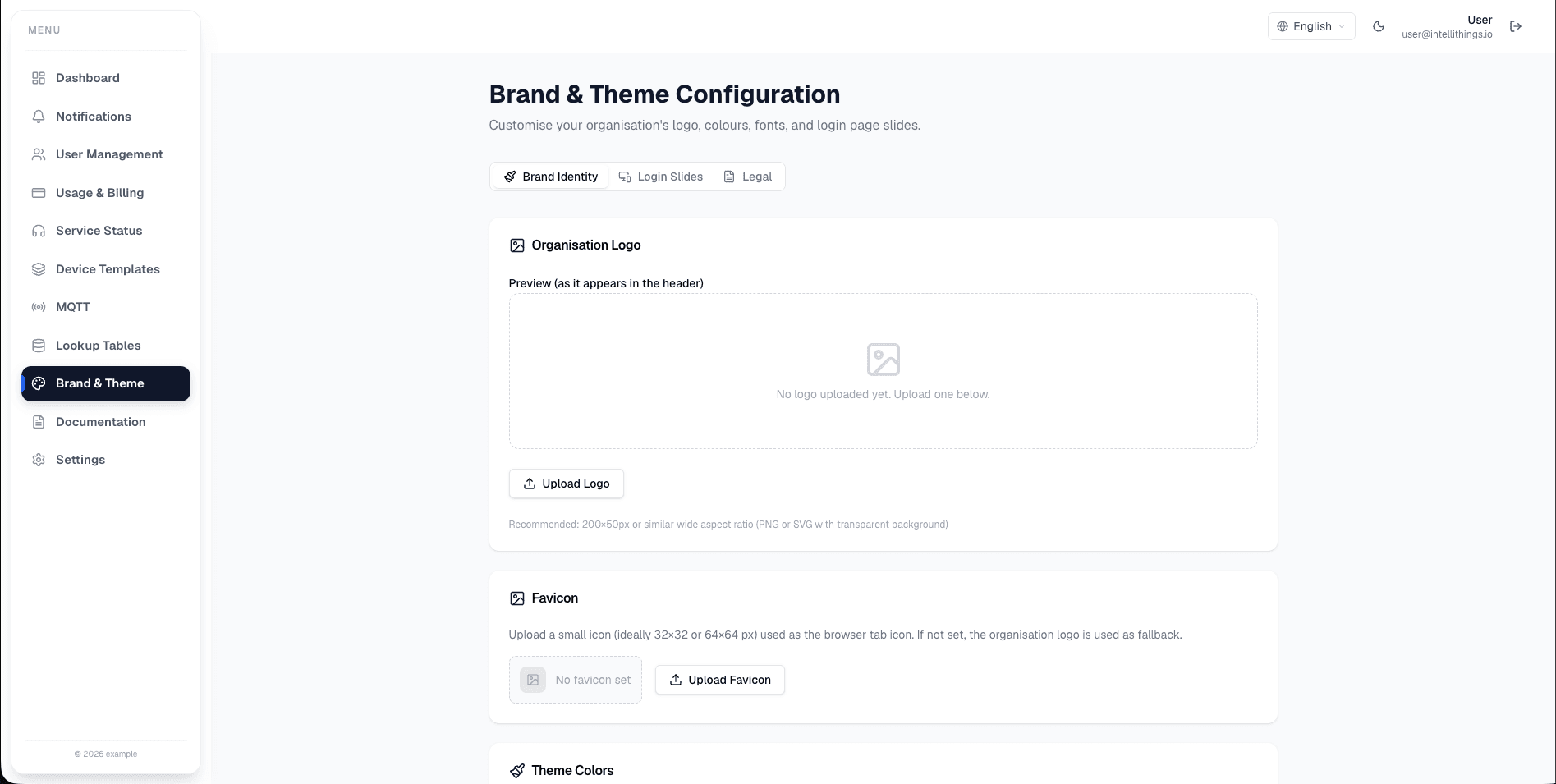 Brand & Theme Configuration