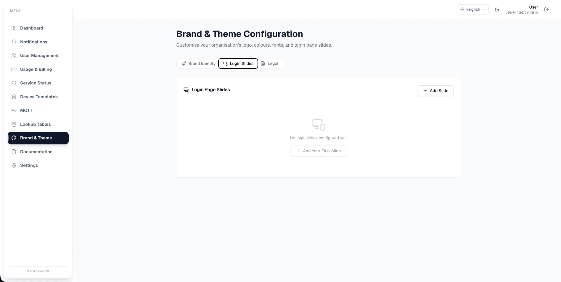 Brand & Theme Configuration
