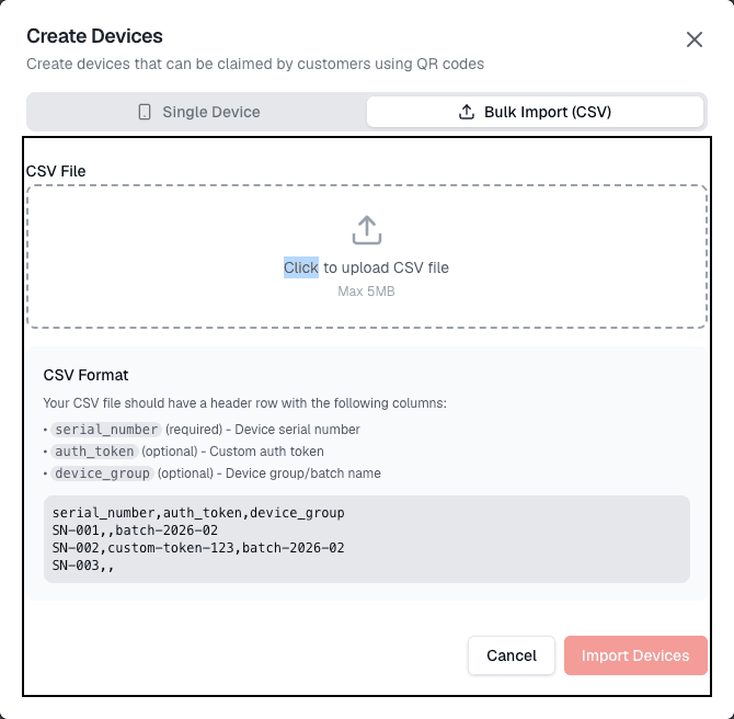 Create Device