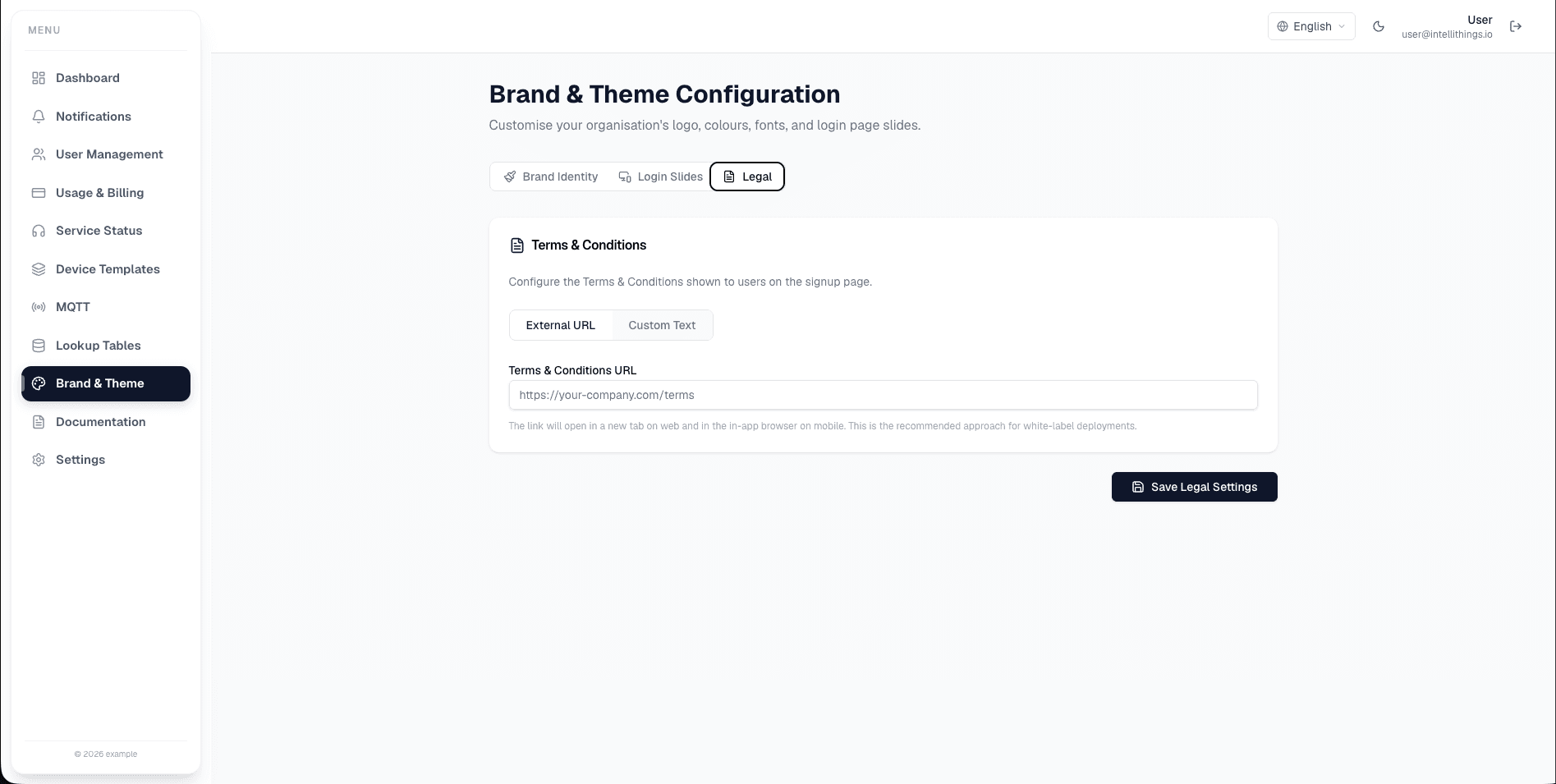Brand & Theme Configuration