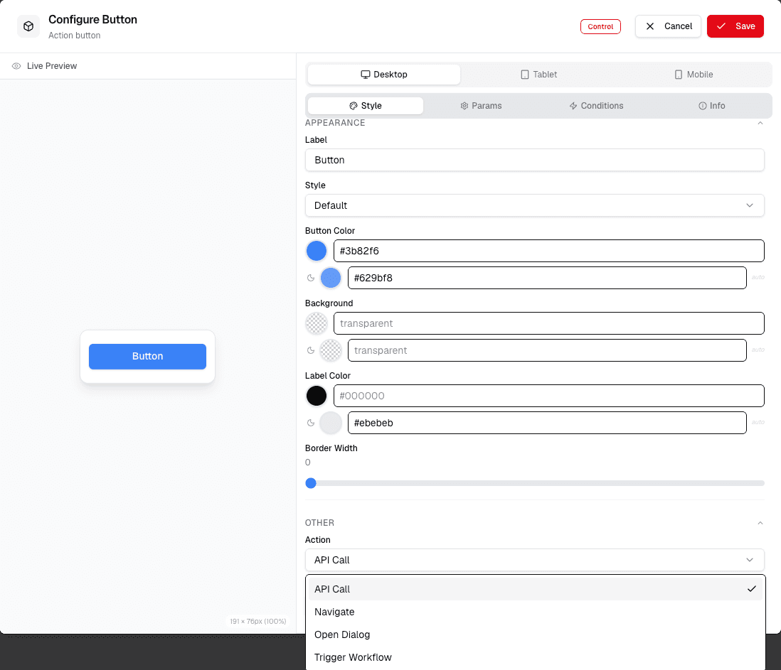 Configure Button